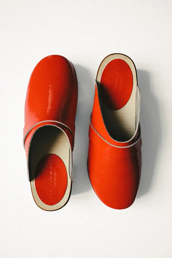 Sabot Suédois Verni Rouge Rivalin