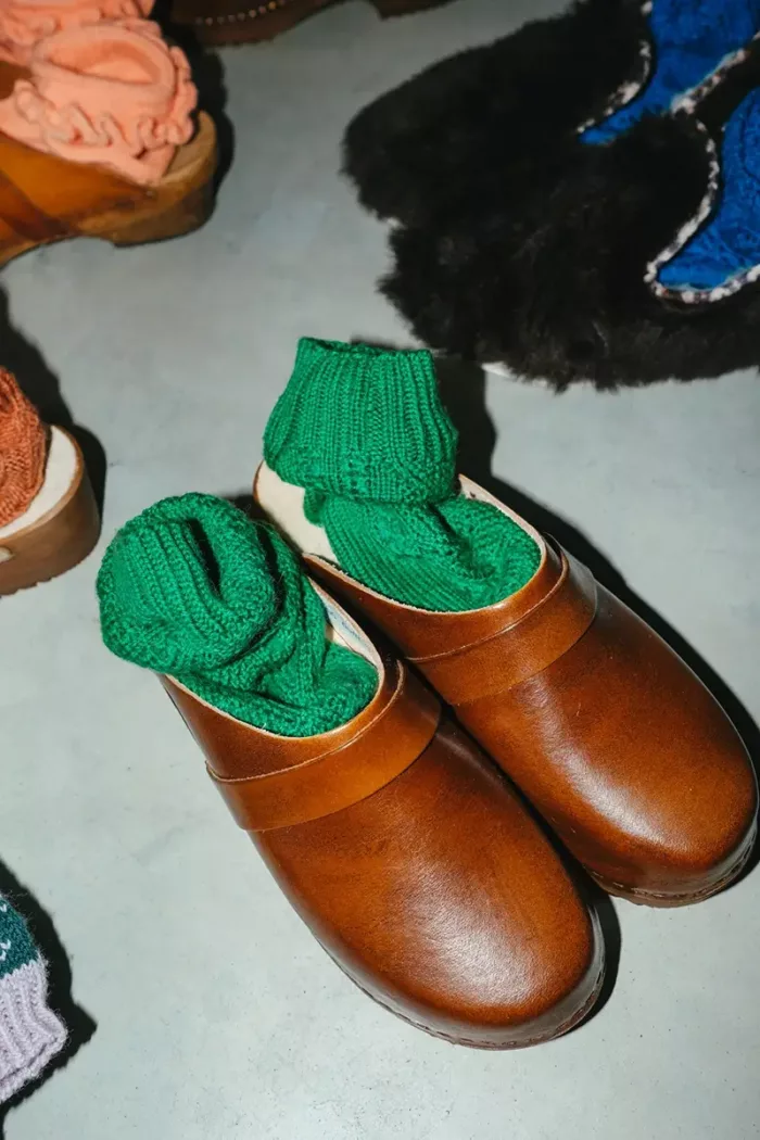 Sabot Breton Patiné en cuir