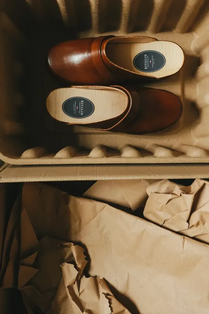 Sabot Breton Patiné en cuir