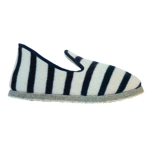 Charentaise homme hiver marin blanc marine