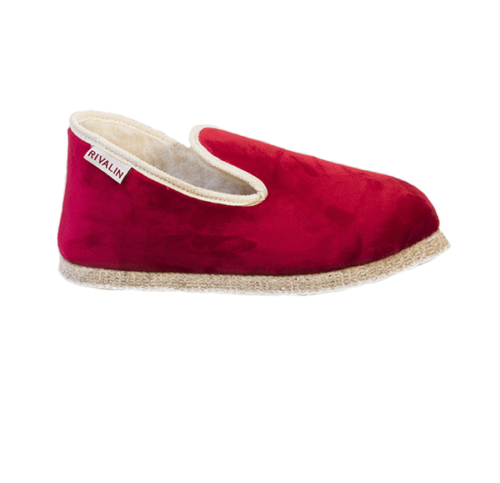 Chausson Velours Rouge