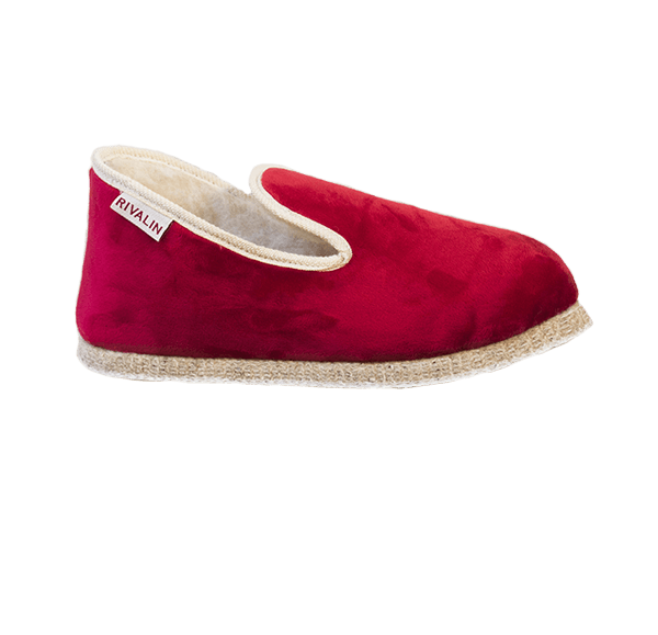 Chausson Velours Rouge