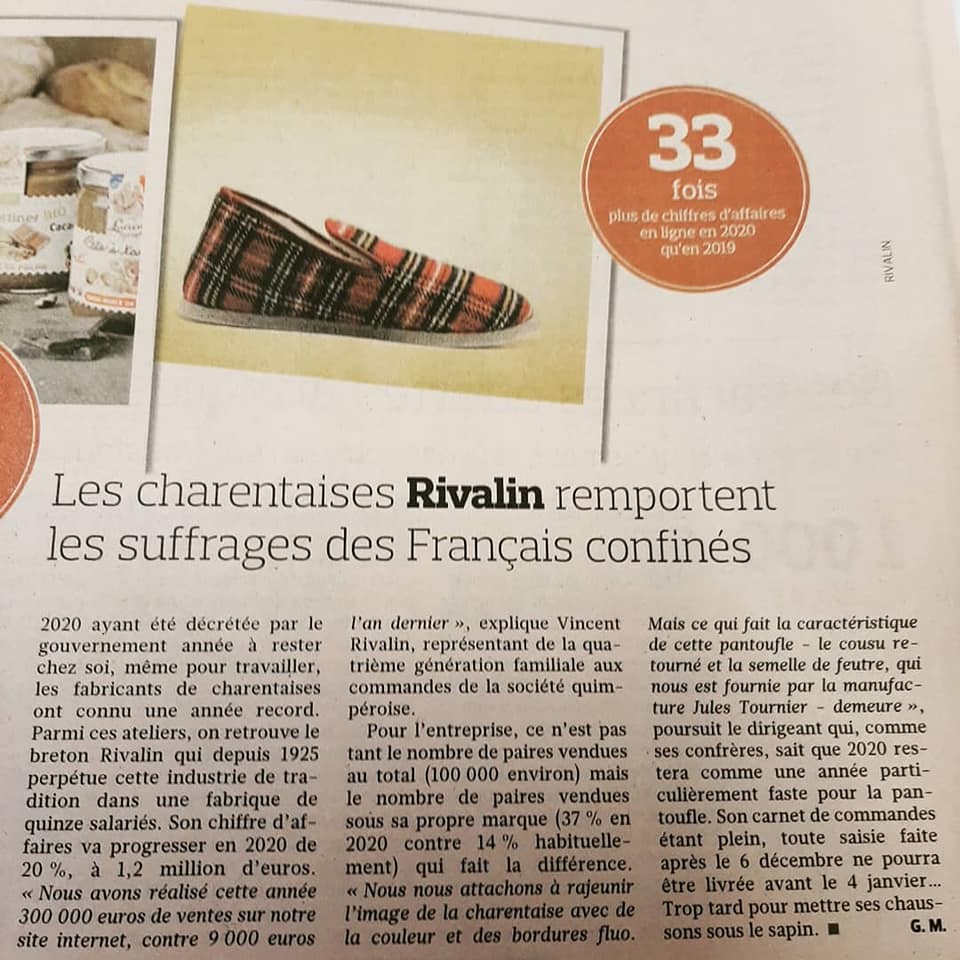 Article consacré à la société Rivalin dans Le Figaro