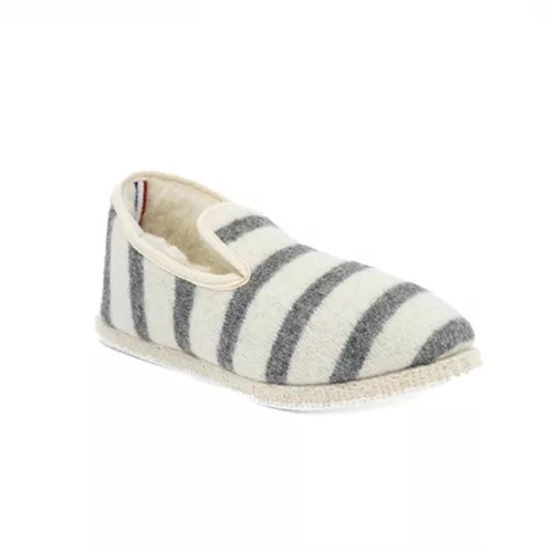 Pantoufle hiver marin dessalé gris