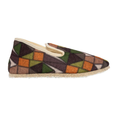 Charentaise hiver patchwork kaki