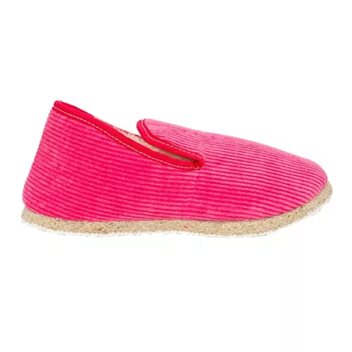 Charentaise hiver velours rose vif