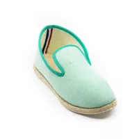 Charentaise Rivalin Bambou Aqua vue de 3/4