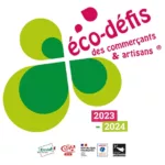 Logo Éco-Défis des commerçants et des artisans, un label du réseau des CMA de Bretagne