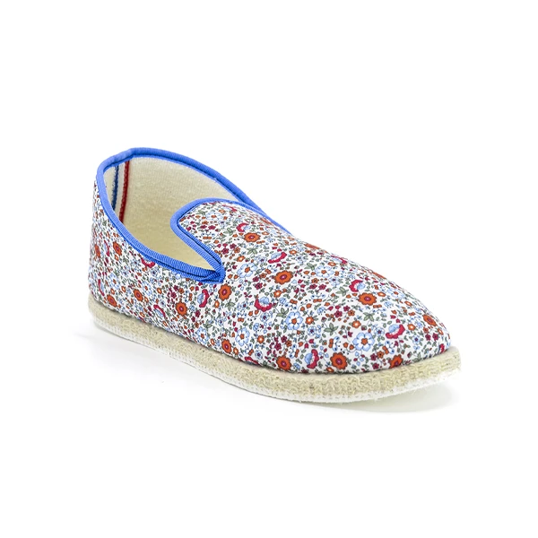 Chausson multicolore Prairie avec fleurs