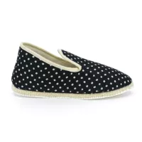 Chausson à pois noir