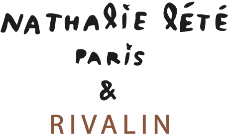 Logo noir Nathalie Lété Paris x Rivalin