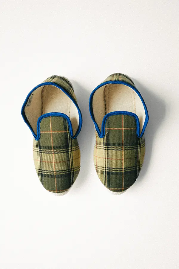 Chaussons été tartan forêt Rivalin
