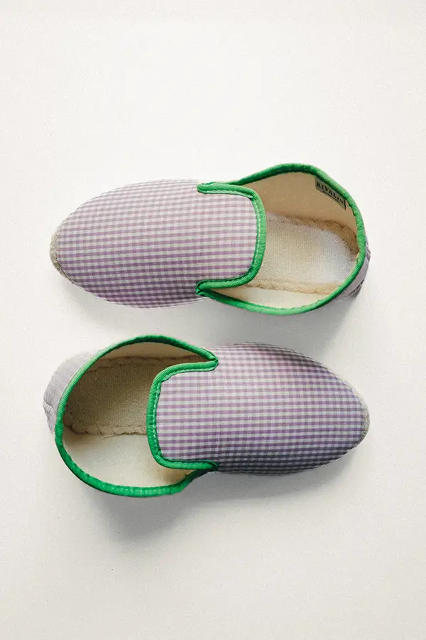 Charentaise été vichy lilas pistache Rivalin