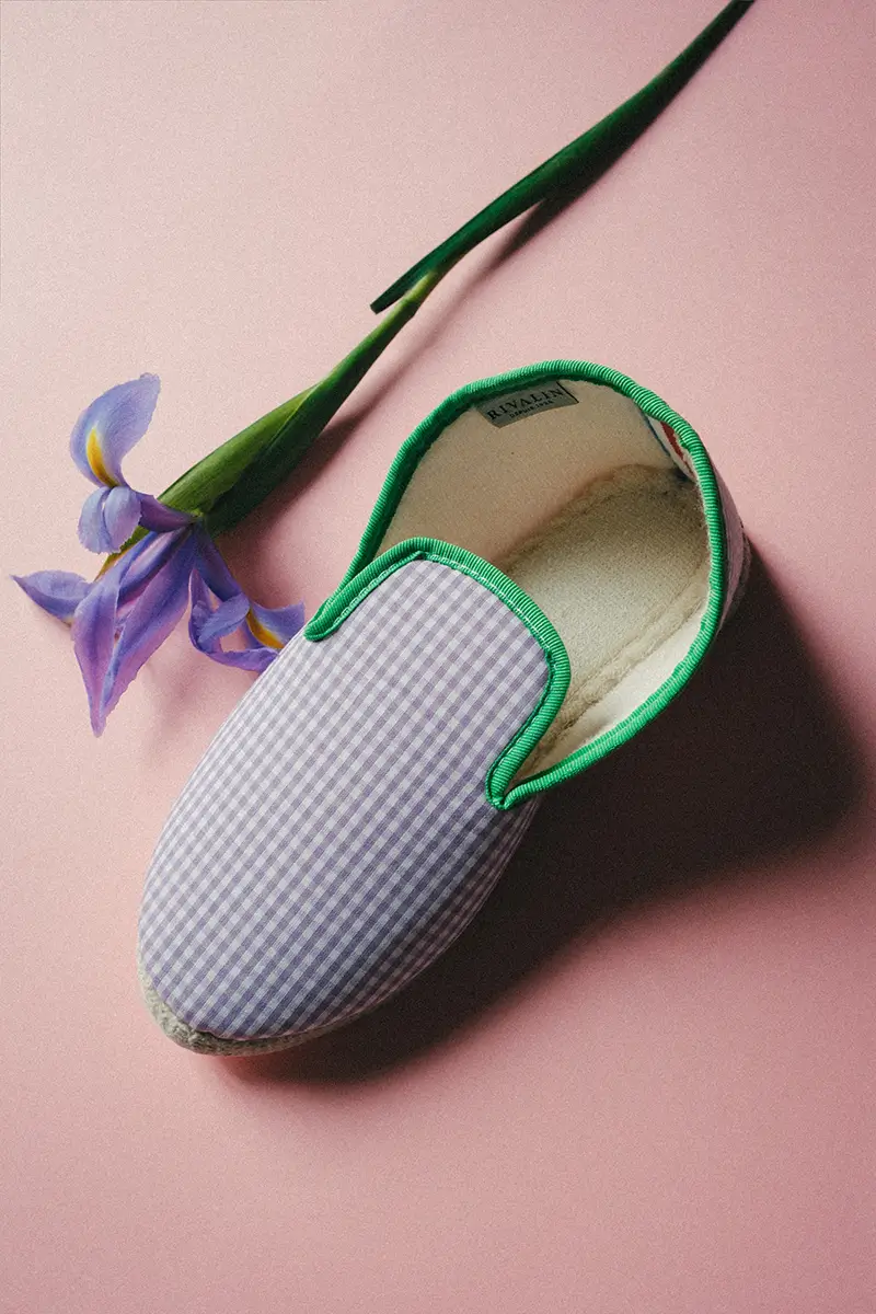 Charentaise été vichy lilas pistache Rivalin