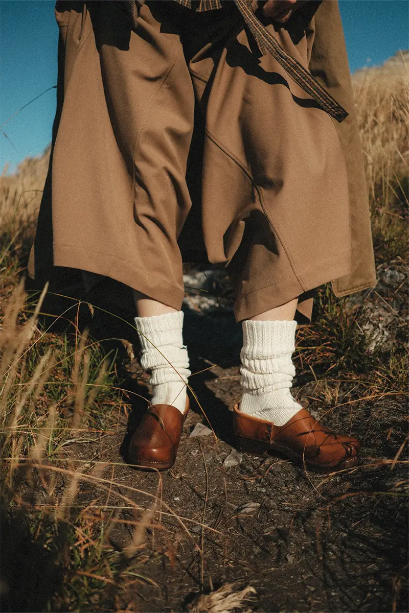 Socque Rivalin Cuir Naturel